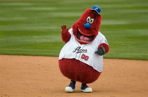 Archie, Reno Aces mascot; AAA Pacific Coast League. | Mascot, Archie, Pacific coast