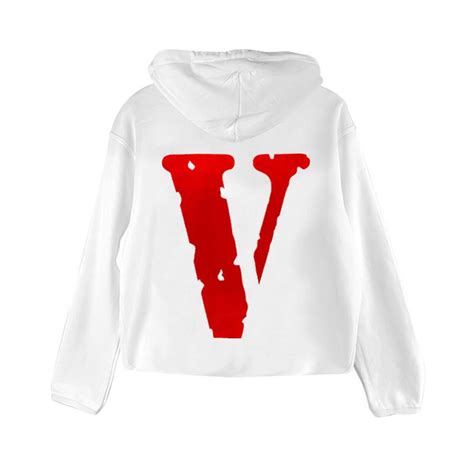 VLONE LOGO V-INSIDE HOODIE WHITE (RED/BLACK) ฿7,085 บาท