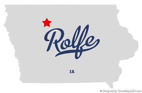 Map of Rolfe, IA, Iowa