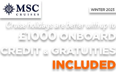 MSC Cruises Deals | Southampton Cruise Centre