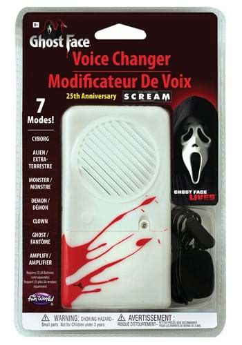 Ghost Face Scream 25th Anniversary Deluxe Voice Changer - $19.99