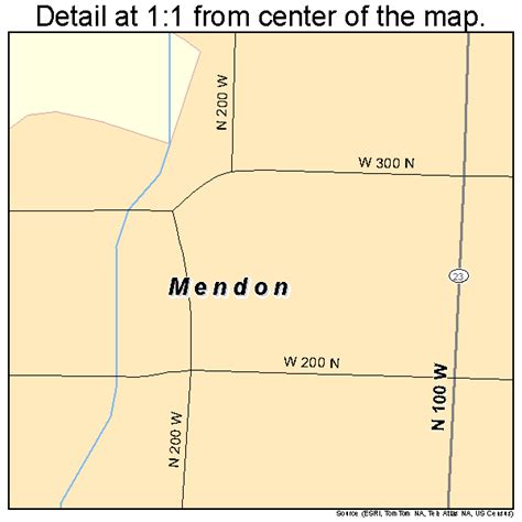 Mendon Utah Street Map 4949160