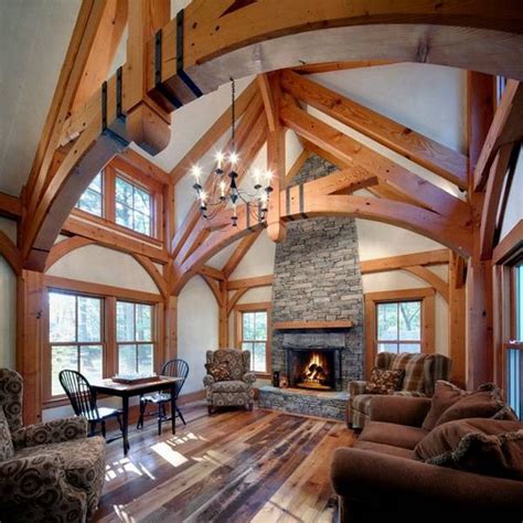 Dream Home - Timber Frame Sweetness (30 Photos) - Suburban Men | Timber frame homes, Timber ...