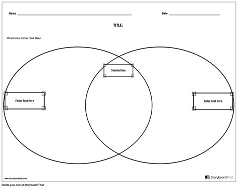 Compare & Contrast Chart Template