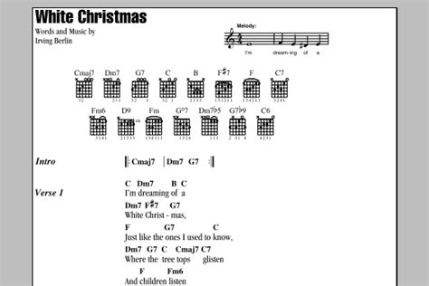 White Christmas by Irving Berlin - Guitar Chords/Lyrics - Guitar Instructor