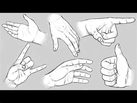 Right Hand Positions Drawing - lvandcola