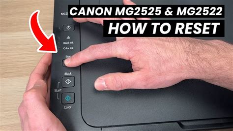 How to Reset: Canon PIXMA MG2525 & MG2522 Printer - YouTube