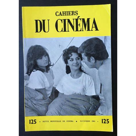 LES CAHIERS DU CINEMA French Magazine N°125