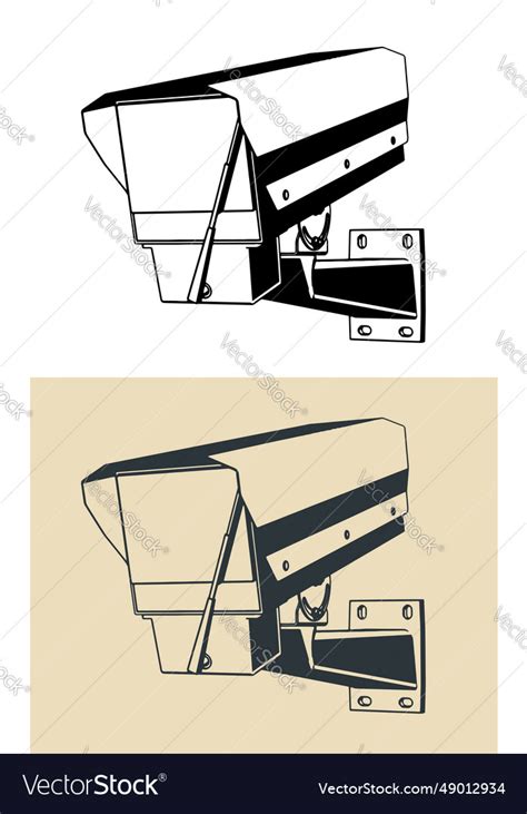 Surveillance camera Royalty Free Vector Image - VectorStock