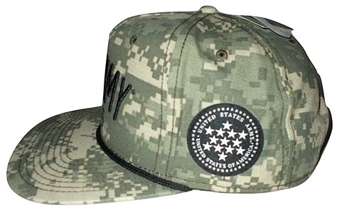 US Army Military Digital Camo MensSnapback Combat Baseball Cap Hat Licensed OSFM - Hats