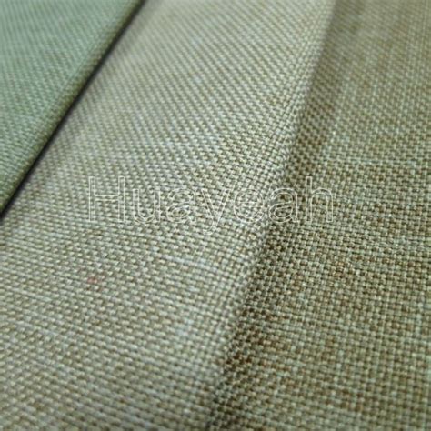 plain linen look vinyl upholstery fabric - huayeah fabric