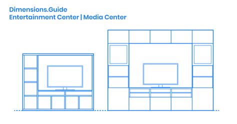 Entertainment Center | Media Center Dimensions & Drawings | Dimensions.Guide