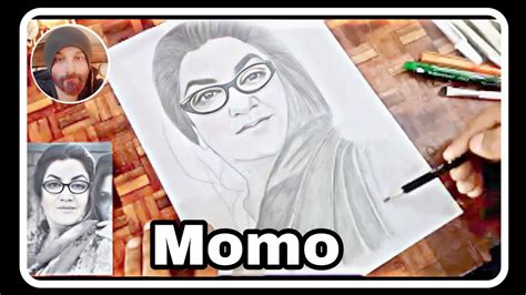 drawing momo sketch / momo drawing tutorial / pencil sketch / @BulbulayOfficial - YouTube