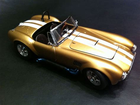 This is a car model AC Cobra assembled from Modelist kit for adults ...