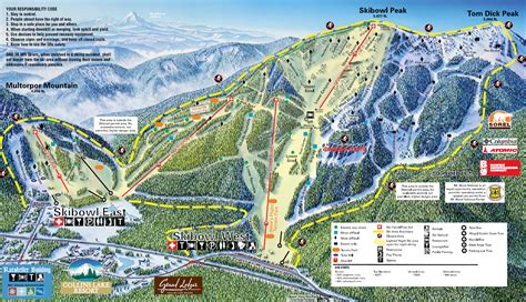 Mt Hood Skibowl Ski Trail Map - Government Camp Mt Hood OR 97028 • mappery