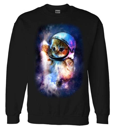 Cat Astronaut In Space Sweatshirt by ink2it on Etsy | Astronaut cat, T shirts for women ...