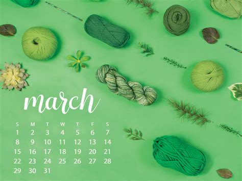 March 2022 Calendar Desktop Wallpaper - Customize and Print