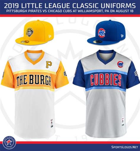 Cubs, Pirates Reveal Their 2019 Little League Classic Uniforms ...