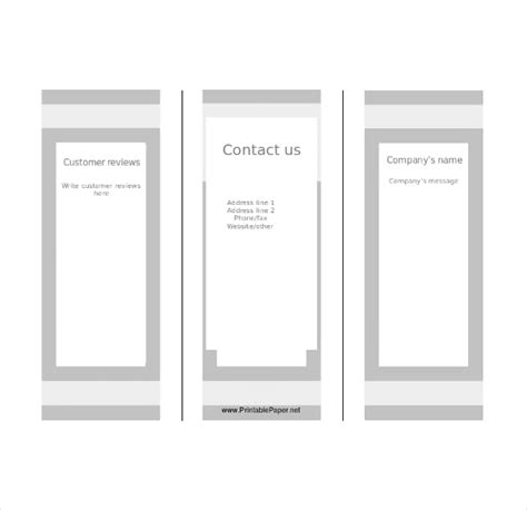 Pamphlet Brochure Templates Blank | TUTORE.ORG - Master of Documents