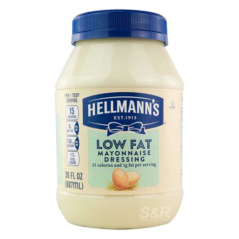 Hellman's Low Fat Mayonnaise Dressing 887mL