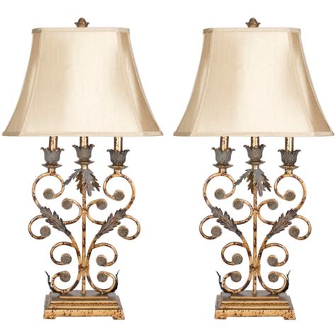 32.5 Inch H Table Lamp in Gold - a Pair | Chairish