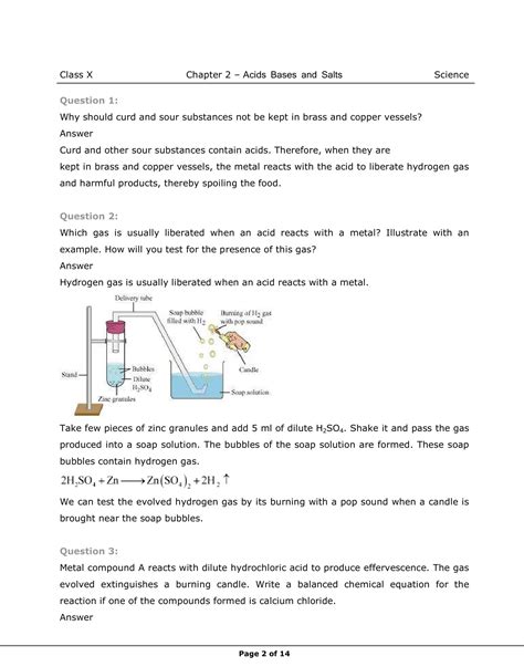 Class 10th Science Acids bases and Salts NCERT Solution CBSE 2023