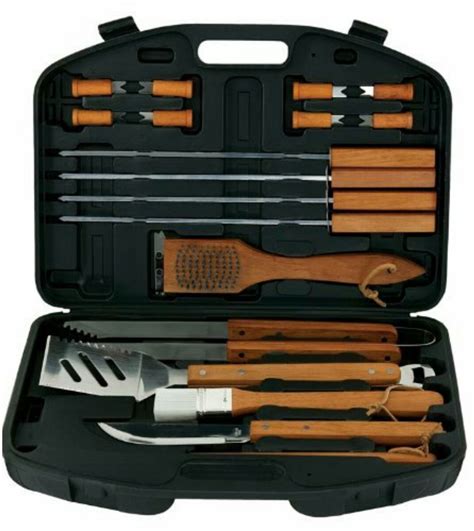 Kit Asador, Madera Y Acero Inoxidable - $ 920.00 en Mercado Libre