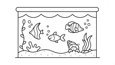 Animals in Aquarium coloring page - Download, Print or Color Online for ...