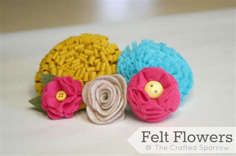 Felt Flowers Tutorials {5} to Choose From