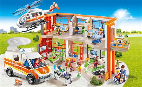 Playmobil 6657 City Life Furnished Children's Hospital: Amazon.co.uk: Toys & Games