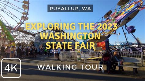 A Day at the Washington State Fair: A 4K Walking Tour of Rides, Food ...