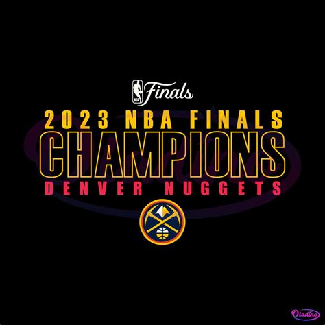 Denver Nuggets 2023 NBA Finals Champions SVG Design File