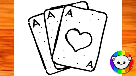 How to Draw Playing Cards - YouTube