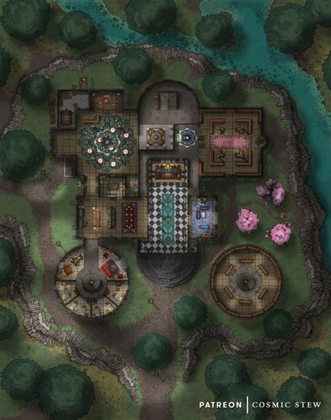 Night on the Castle Grounds - [52 x 65] : r/battlemaps