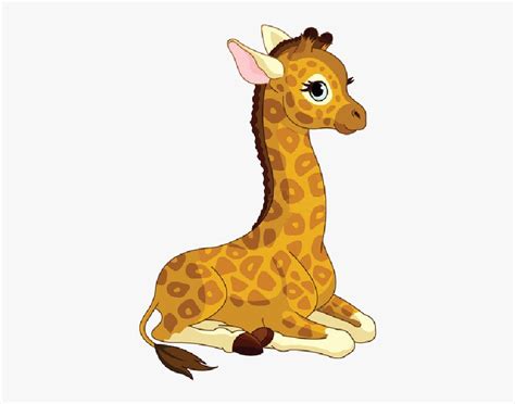 Clip Art Giraffe Drawing Cute - Cute Baby Giraffe Cartoon, HD Png Download , Transparent Png ...