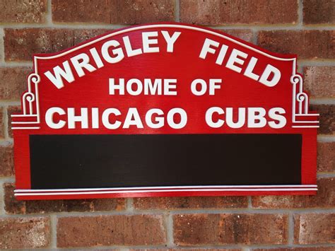 Chicago Cubs Sign Man Cave Sign Sports Sign - Etsy