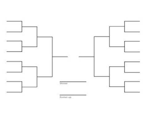 16-team Tournament Bracket, Single Elimination, 12x18 Poster Size ...