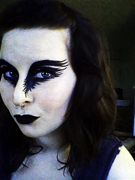 Raven inspired Halloween makeup | Bird makeup, Raven bird, Makeup