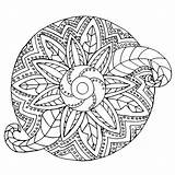 Adult Pages Coloring Colouring Adults Detailed Color Printable Sea  sketch template