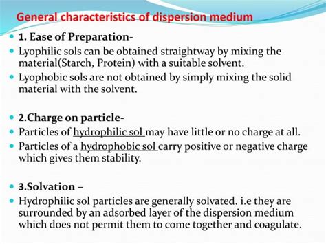 Colloidal dispersion | PPT | Free Download