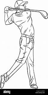 Golf Isolated Coloring Page For Kids Stock Vector Image & Art  Alamy sketch template