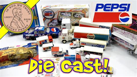 What's In The Bin? Pepsi Cola Die Cast Toy Car & Truck Collection - YouTube