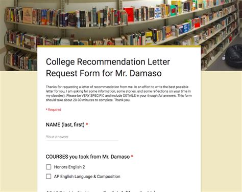 How to help students with how to ask for a college recommendation letter — John Damaso