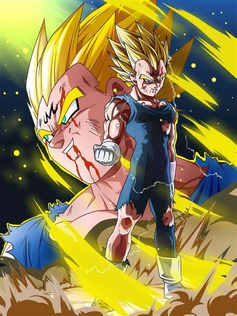 Download Vegeta charges up his Final Flash attack Wallpaper ...