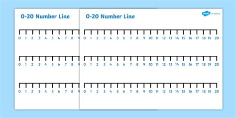 Numbers 0-20 Number Line - Primary Teaching Resources