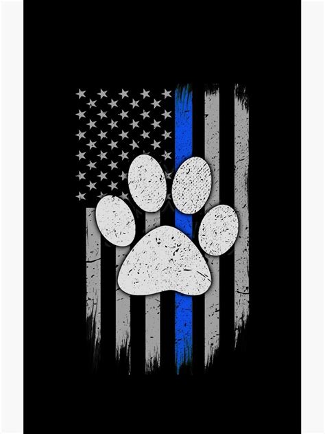 "Thin Blue Line American Flag K9 Paw" Samsung Galaxy Phone Case for Sale by bluelinegear | Redbubble