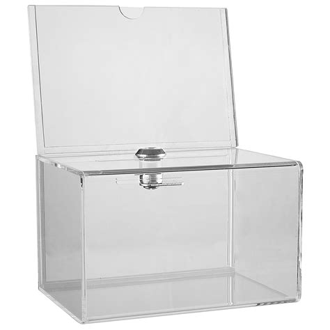 Acrylic Donation Box - Perspex Display Box