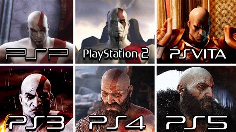 God of War Series (1-5) PSP vs PS2 vs PS Vita vs PS3 vs PS4 Pro vs PS5 (Which One is Better ...