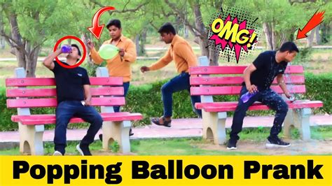 Popping Balloon Prank in public | Prank in India | - YouTube