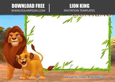 Free Printable Lion King Invitation Template | Dolanpedia